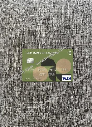 Argentina New Bank of Santa Fe visa card photolook front